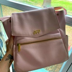 Freshly picked light pink mini diaper bag